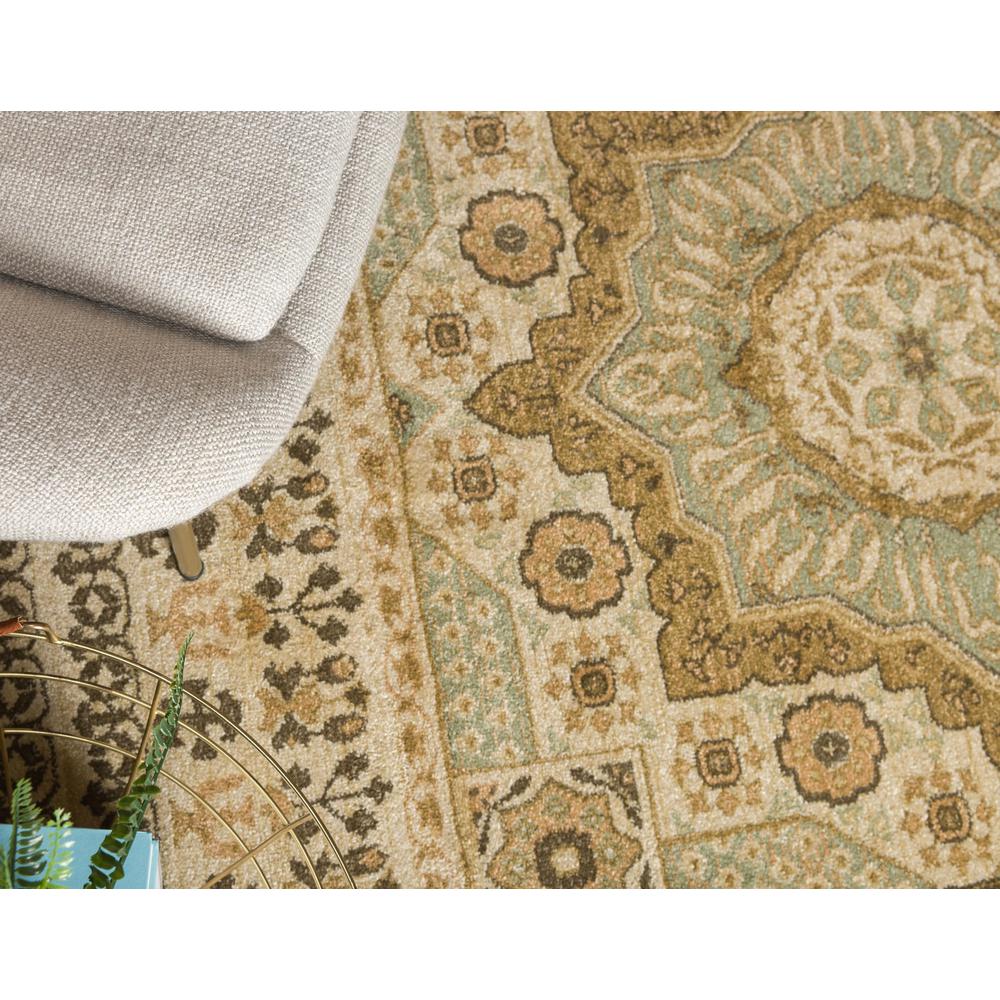 Quincy Palace Rug, Light Green (6' 0 x 9' 0). Picture 3