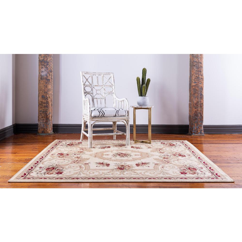 Henry Versailles Rug, Ivory (6' 0 x 6' 0). Picture 3