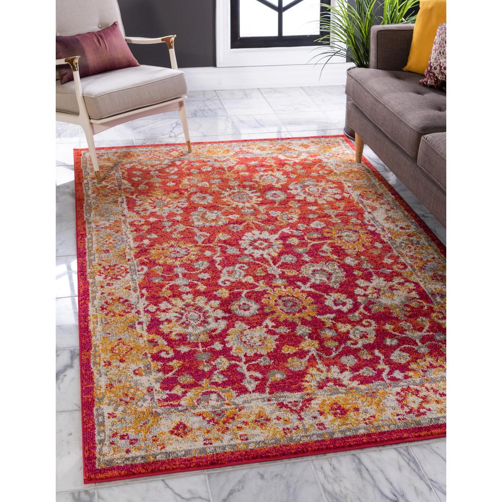 Krystle Penrose Rug, Red (5' 3 x 7' 7). Picture 2