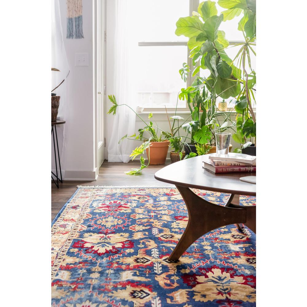 Diplomat District Rug, Blue (5' 0 x 8' 0). Picture 4