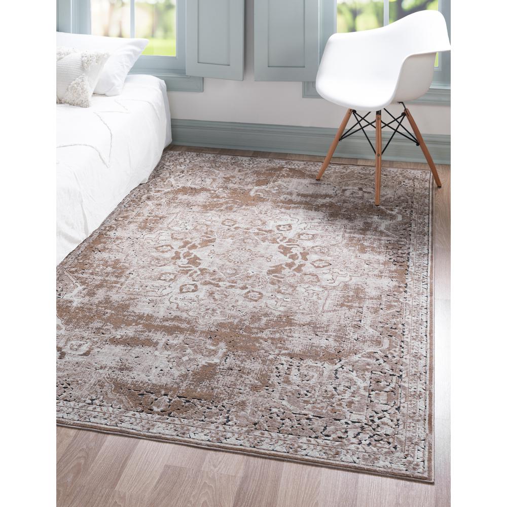 Chateau Roosevelt Rug, Light Brown (6' 0 x 9' 0). Picture 2