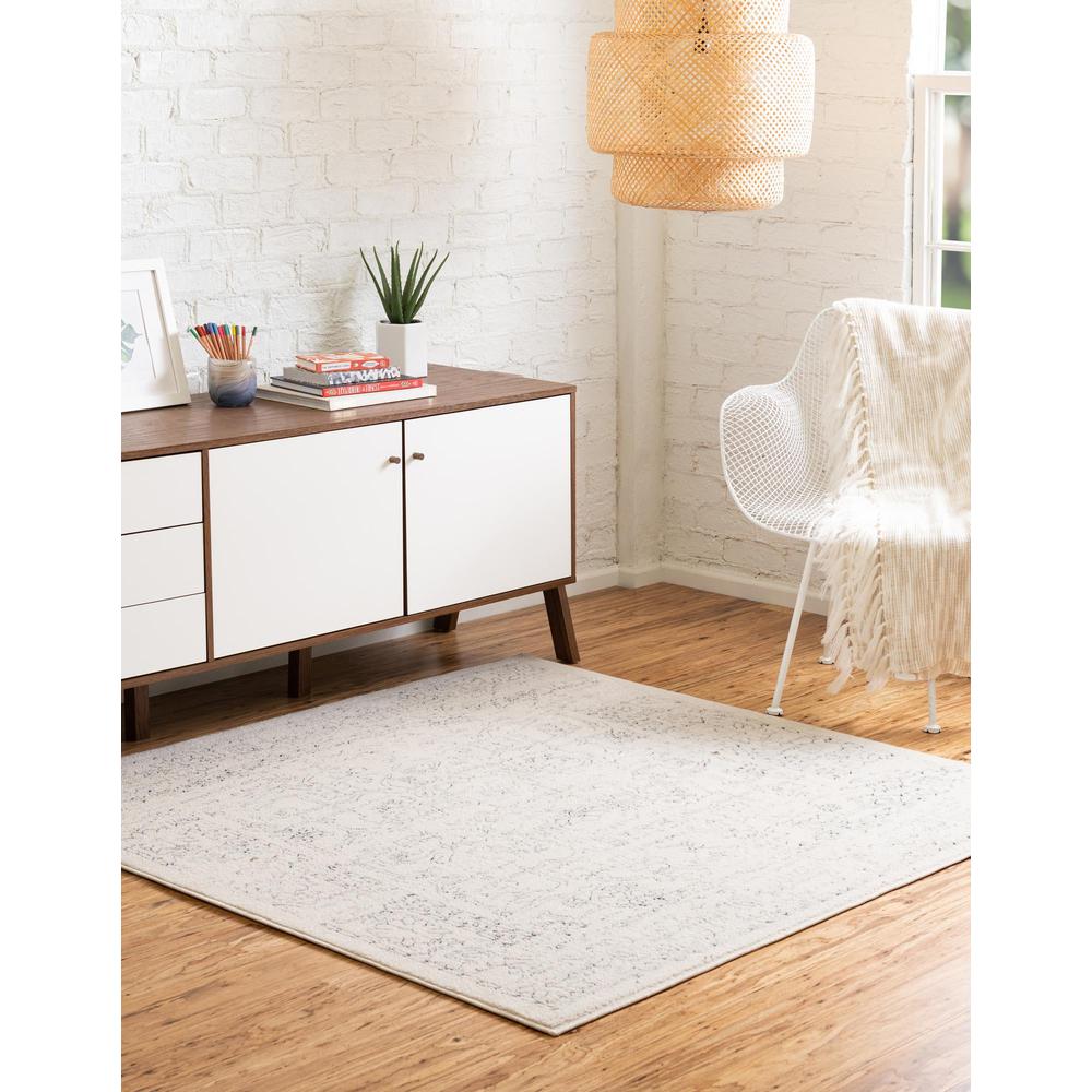 Unique Loom 8 Ft Square Rug in Ivory (3161913). Picture 3