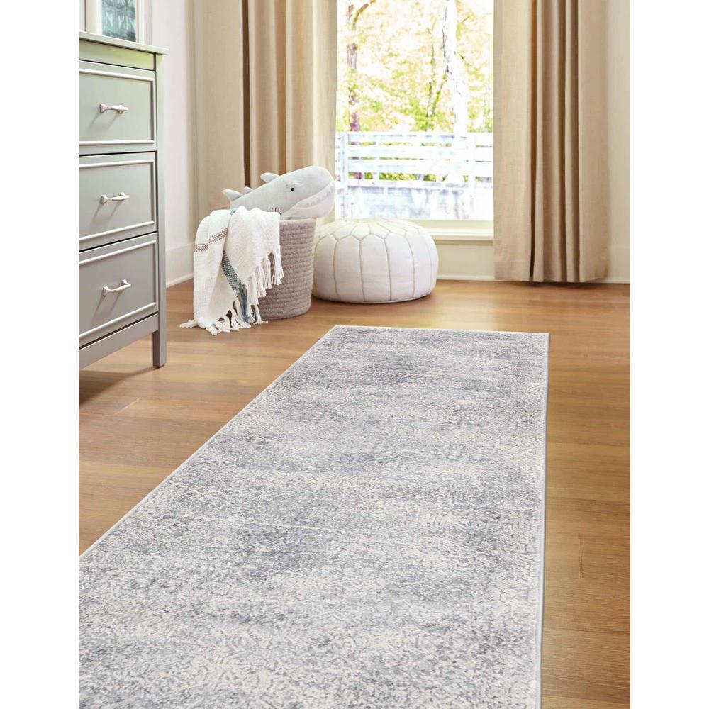 Finsbury Sarah Area Rug 2' 7" x 12' 0", Runner Gray. Picture 3