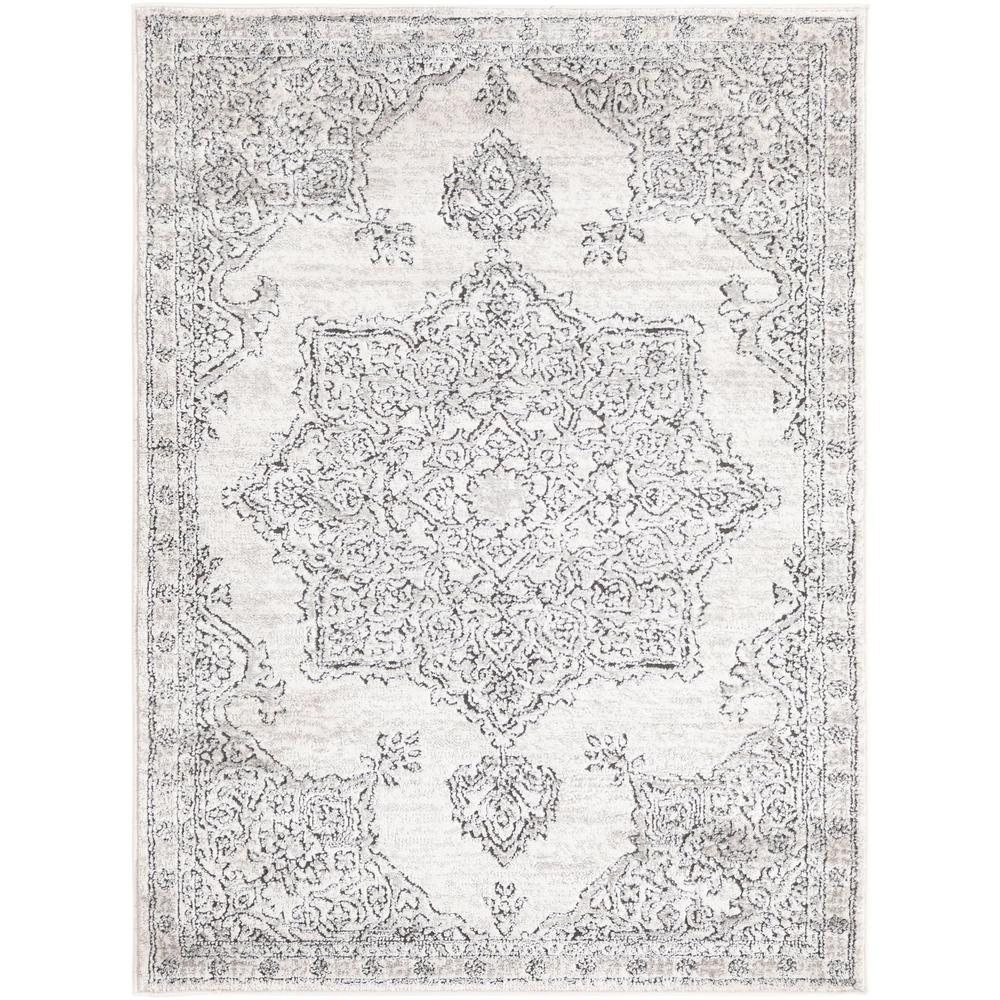 Nyla Collection, Area Rug, Ivory, 4' 0" x 6' 0", Rectangular. Picture 1