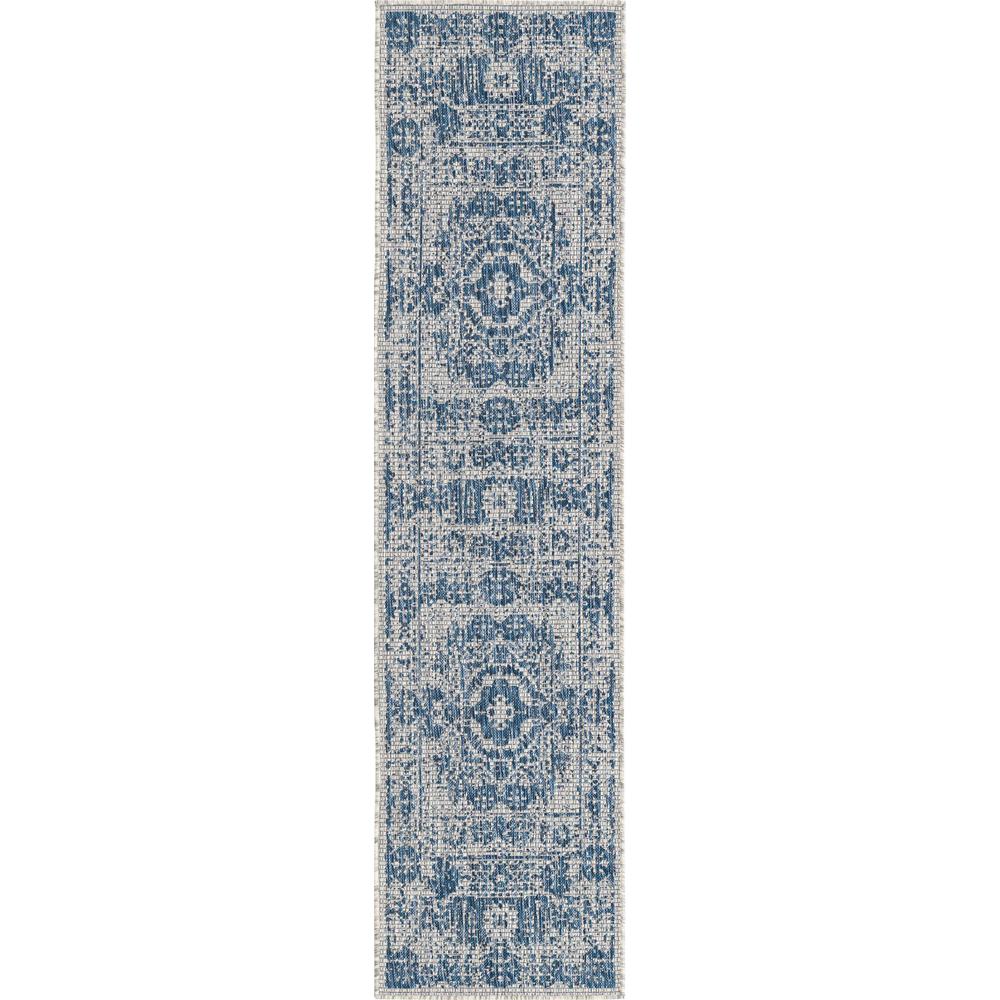 Unique Loom 8 Ft Runner in Blue (3159598). Picture 1