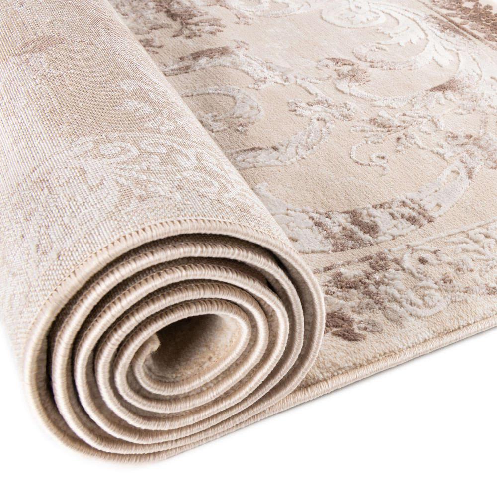 Finsbury Diana Area Rug 7' 10" x 7' 10", Square Beige. Picture 4