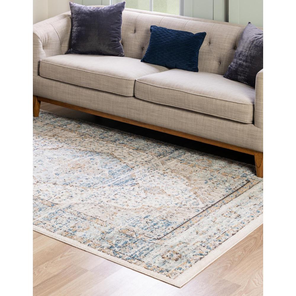 Nyla Collection, Area Rug, Blue, 6' 0" x 9' 0", Rectangular. Picture 3