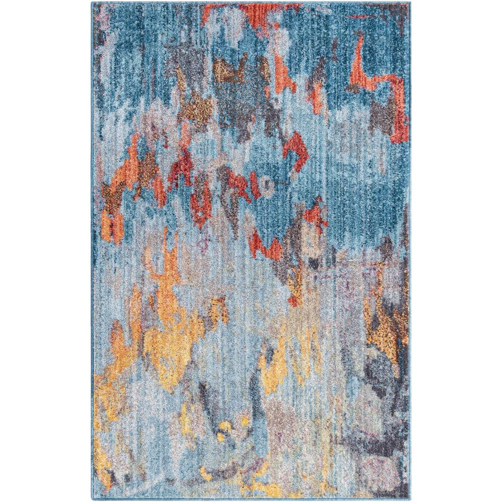 Downtown Tribeca Area Rug 2' 0" x 3' 1", Rectangular Multi. Picture 1