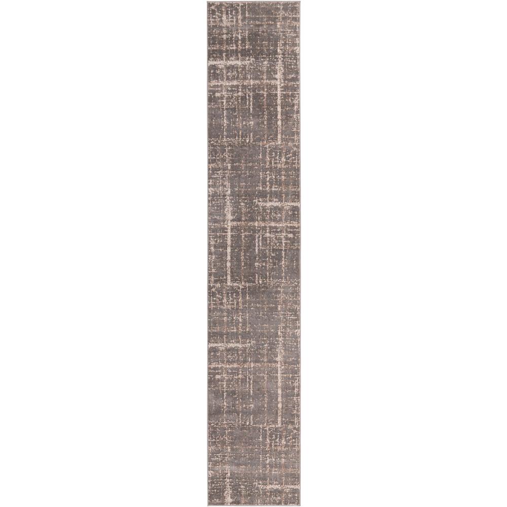 Uptown Lexington Avenue Area Rug 2' 7" x 13' 11", Runner Gray. Picture 1