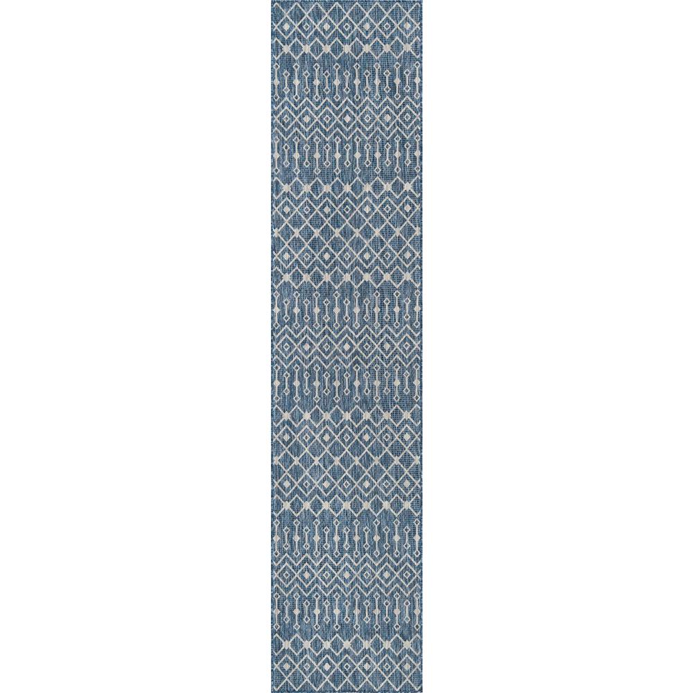 Unique Loom 12 Ft Runner in Blue (3164289). Picture 1