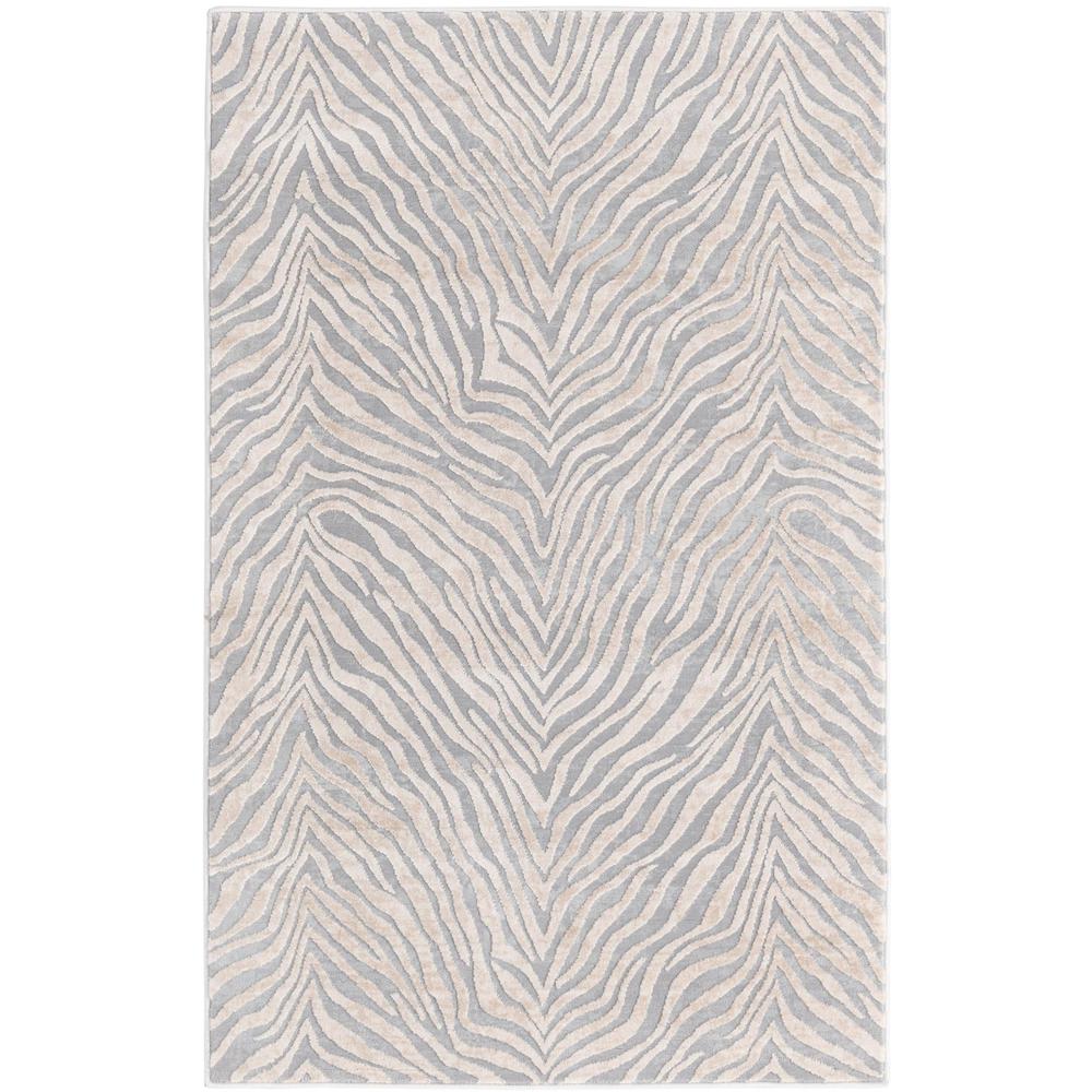 Finsbury Meghan Area Rug 3' 3" x 5' 3", Rectangular Gray and Ivory. Picture 1