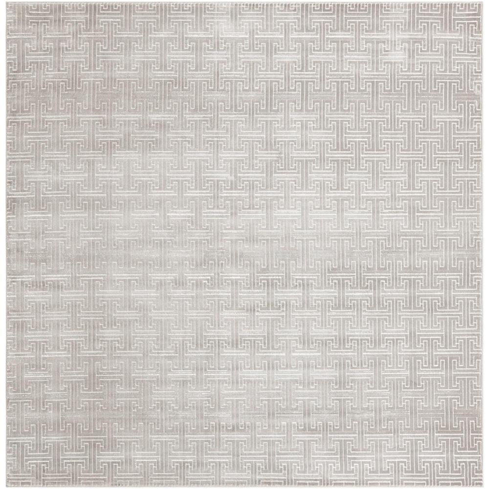 Uptown Park Avenue Area Rug 7' 10" x 7' 10", Square Gray. Picture 1