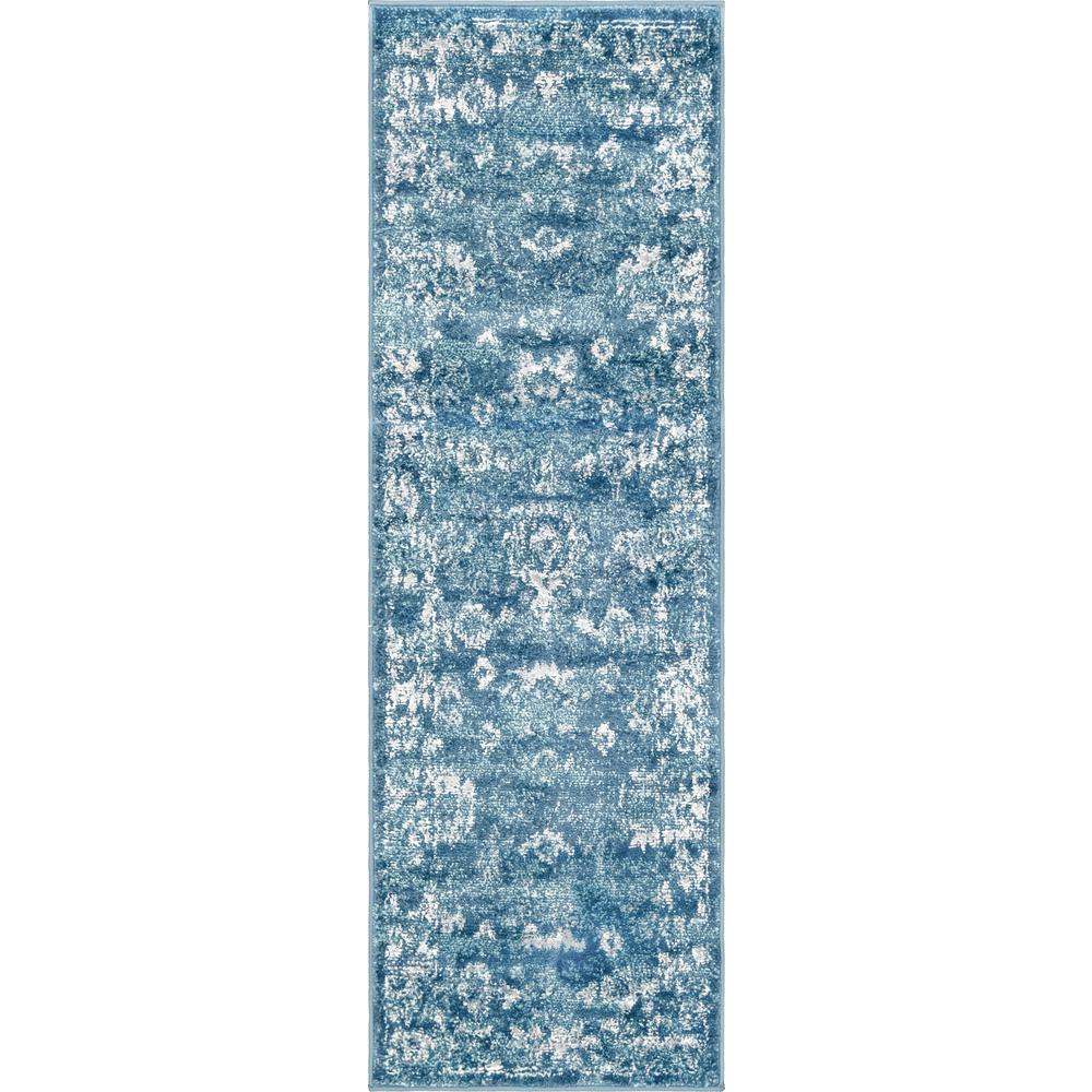 Unique Loom 6 Ft Runner in Navy Blue (3150091). Picture 1