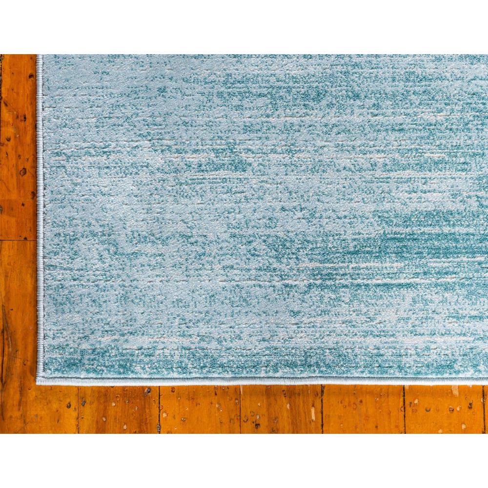 Uptown Madison Avenue Area Rug 2' 7" x 13' 11", Runner Turquoise. Picture 9