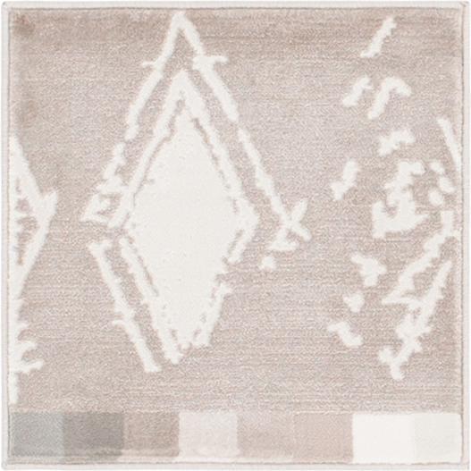 Uptown Carnegie Hill Area Rug 1' 8" x 1' 8", Square Light Brown. Picture 1