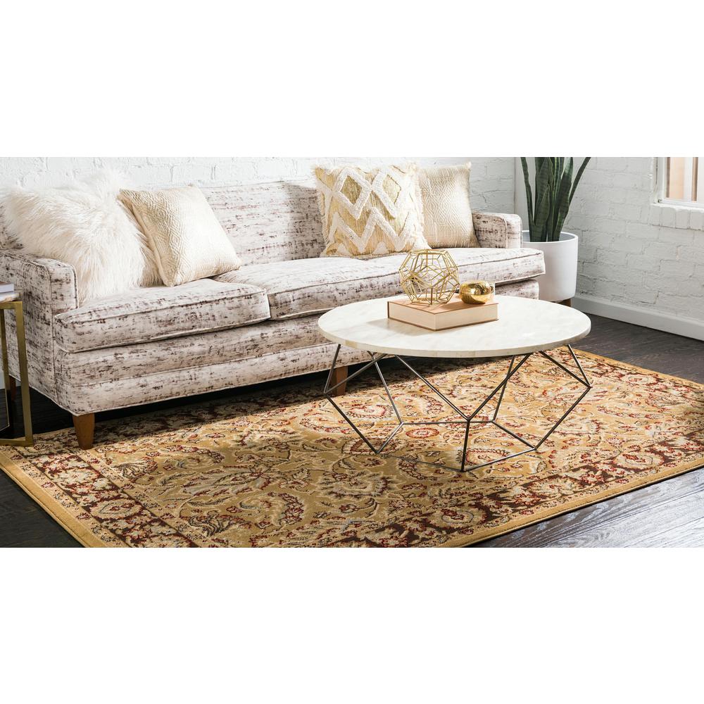 Asheville Voyage Rug, Gold/Brown (3' 3 x 5' 3). Picture 3