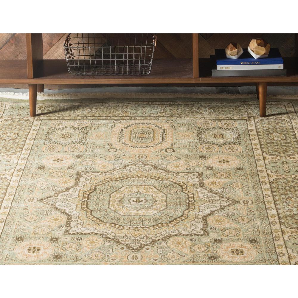 Hamilton Palace Rug, Light Green (5' 0 x 8' 0). Picture 4