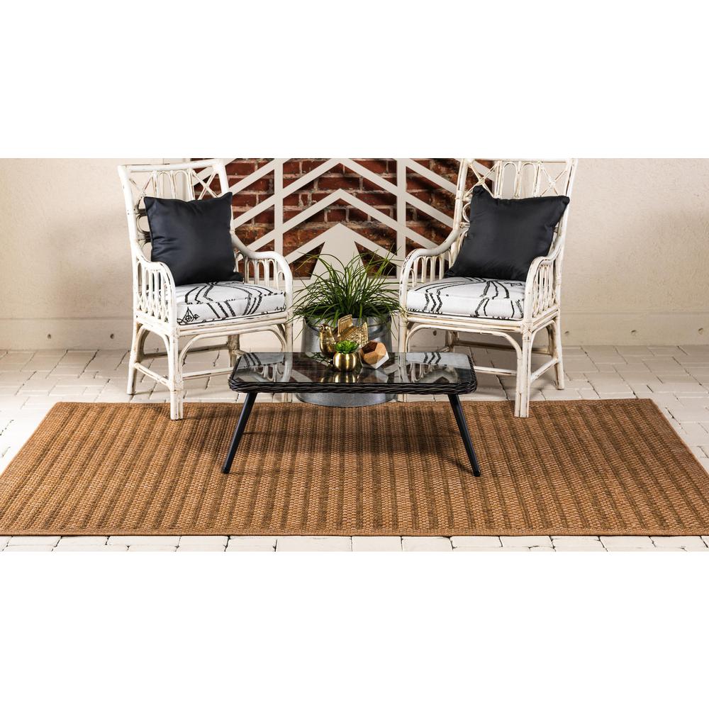 Outdoor Checkered Rug, Light Brown (9' 0 x 12' 0). Picture 4