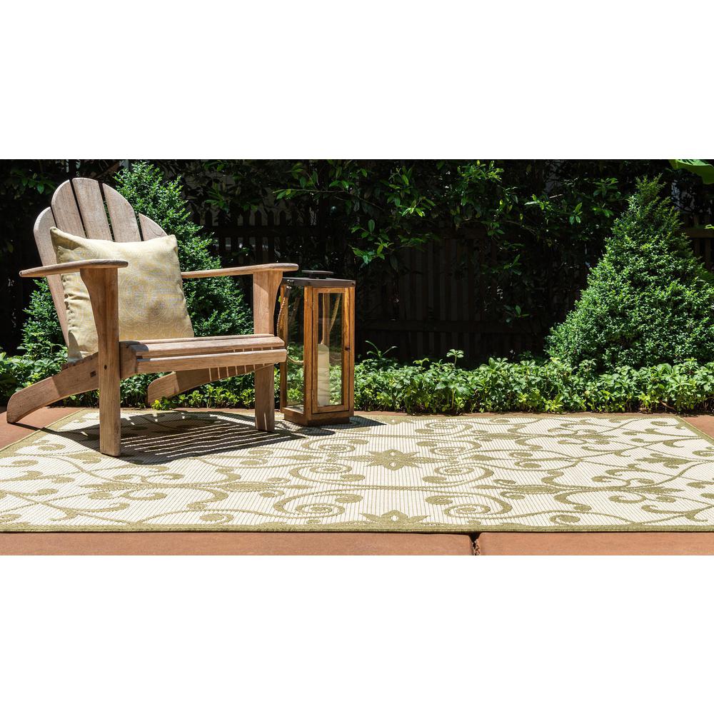 Outdoor Gate Rug, Light Green (8' 0 x 11' 4). Picture 4