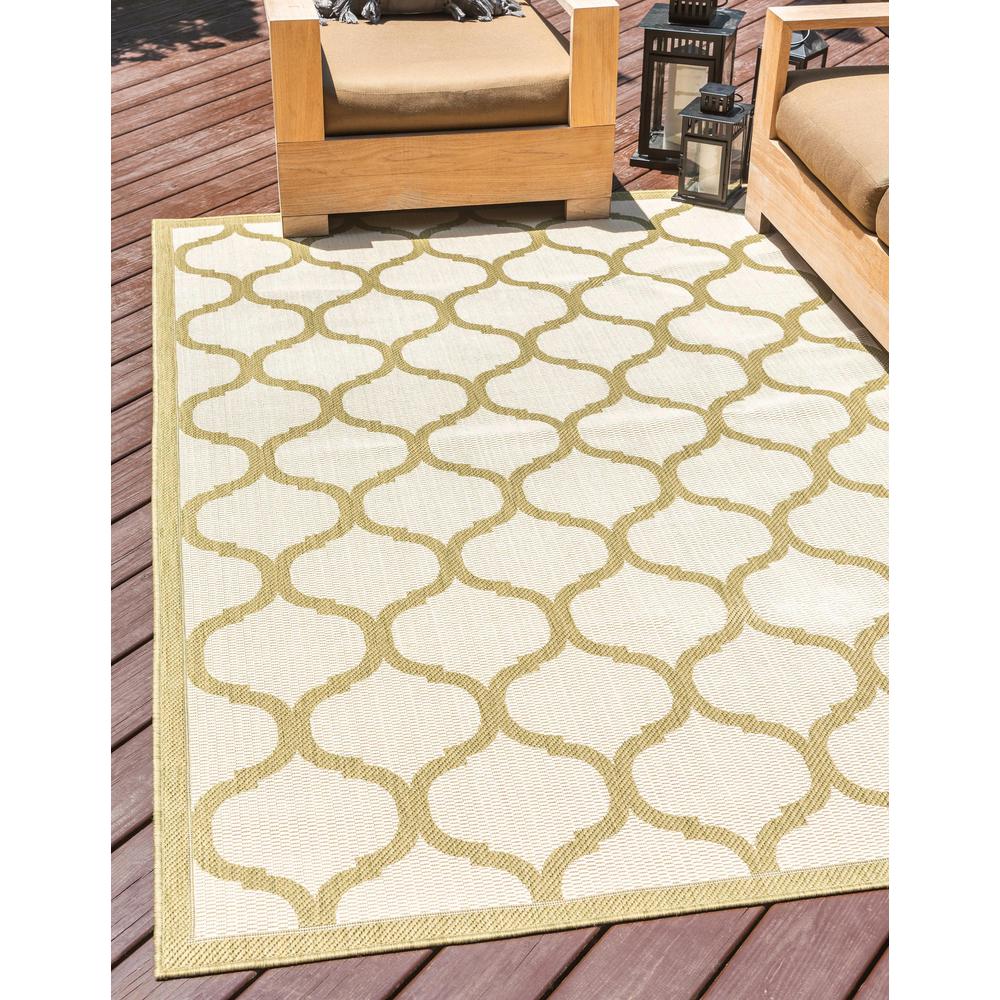Outdoor Moroccan Rug, Olive (8' 0 x 11' 4). Picture 2