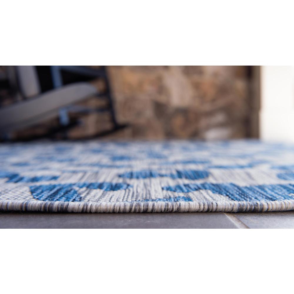 Outdoor Leopard Rug, Blue (5' 0 x 8' 0). Picture 5