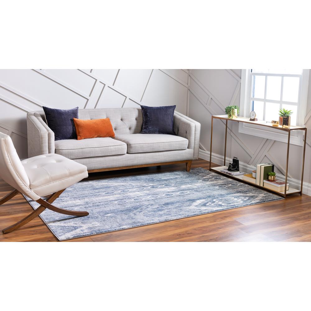 Orford Portland Rug, Blue (7' 0 x 10' 0). Picture 3
