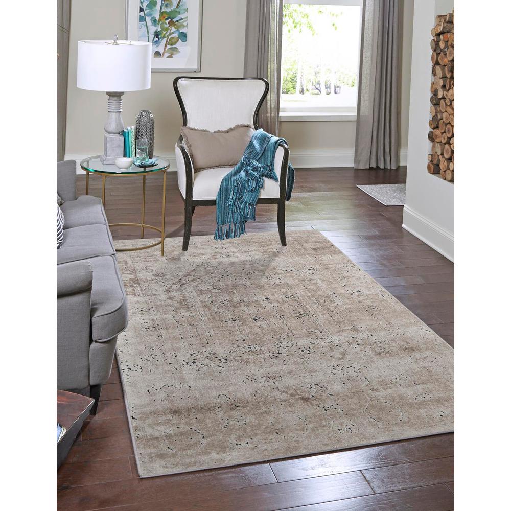 Chateau Quincy Area Rug 7' 10" x 11' 0", Rectangular Beige. Picture 2