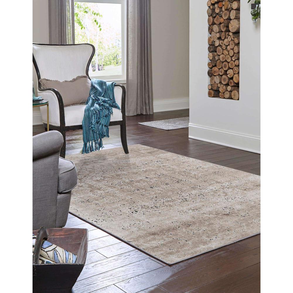 Chateau Quincy Area Rug 7' 10" x 11' 0", Rectangular Beige. Picture 3