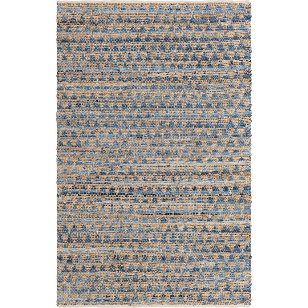 Unique Loom Rectangular 5x8 Rug in Blue (3153261). Picture 1