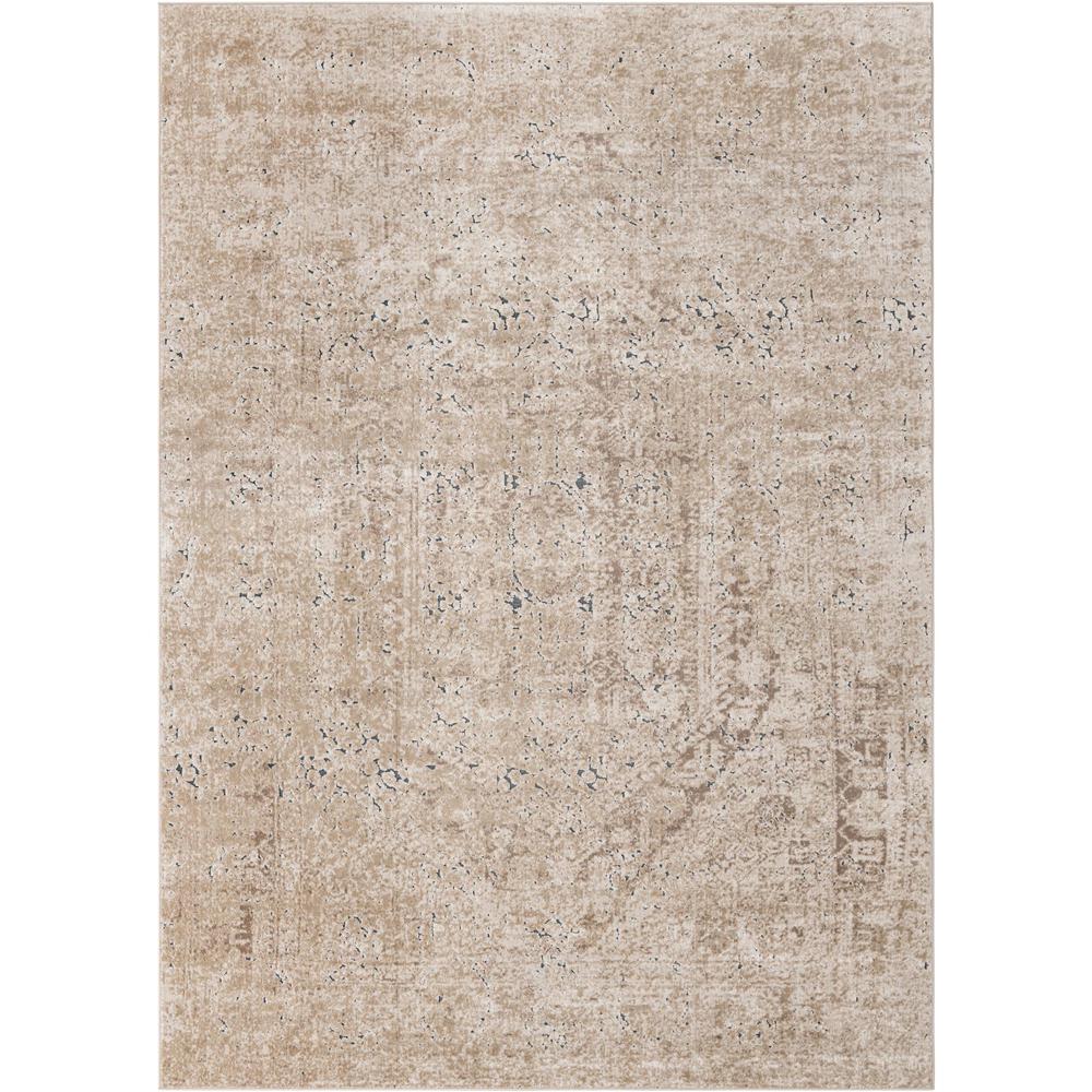 Chateau Quincy Area Rug 7' 1" x 10' 0", Rectangular Beige. Picture 1