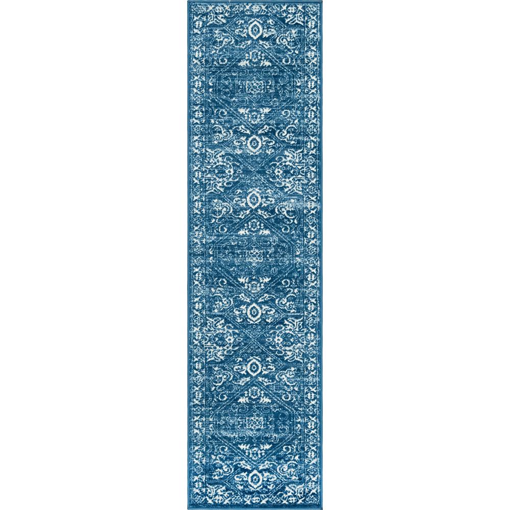 Unique Loom 8 Ft Runner in Blue (3150683). Picture 1