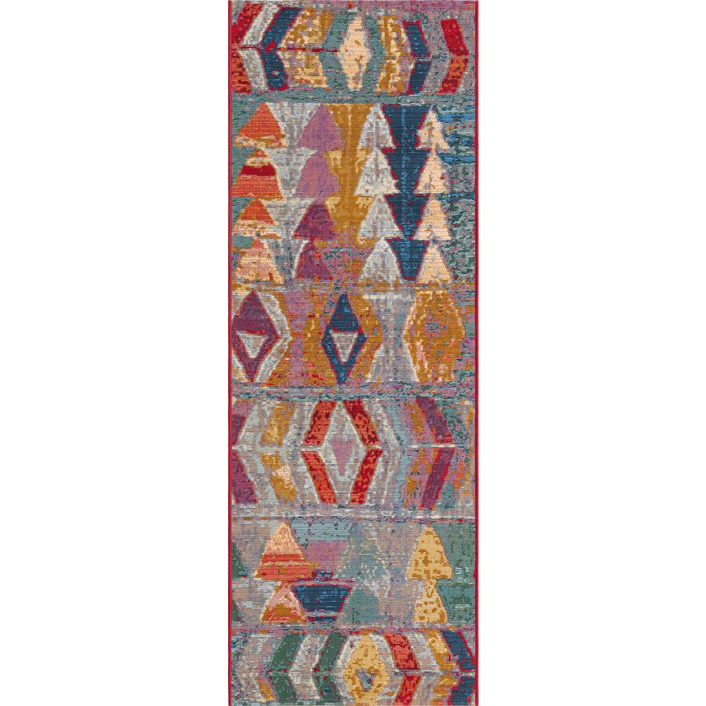 Outdoor Modern Collection, Area Rug, Multi, 2' 0" x 6' 0", Runner. Picture 1