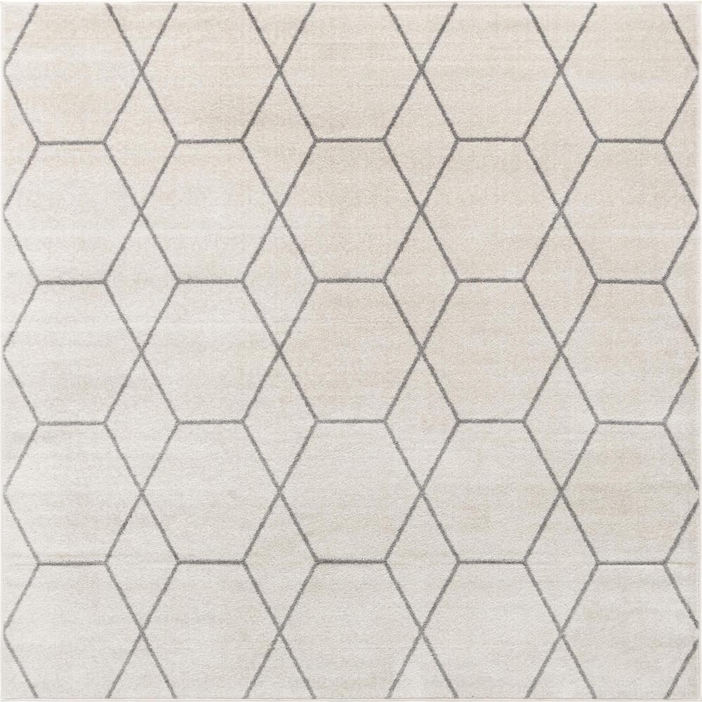 Unique Loom 8 Ft Square Rug in Ivory (3151513). Picture 1