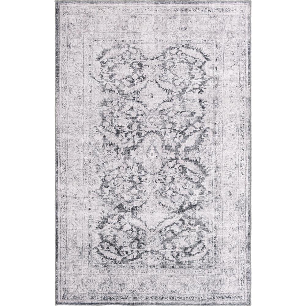 Unique Loom Rectangular 5x8 Rug in Charcoal (3161314). Picture 1