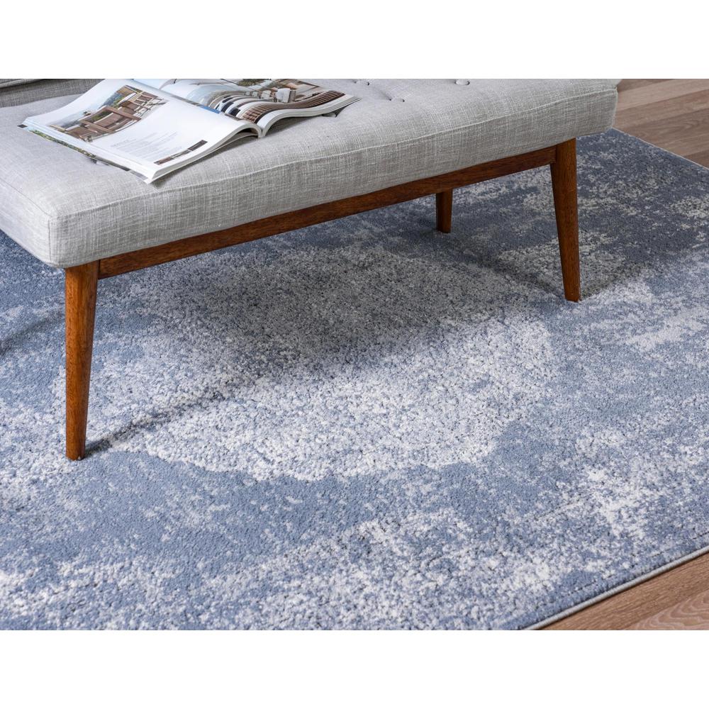 Portland Woodburn Area Rug 5' 3" x 5' 3", Square Blue. Picture 4