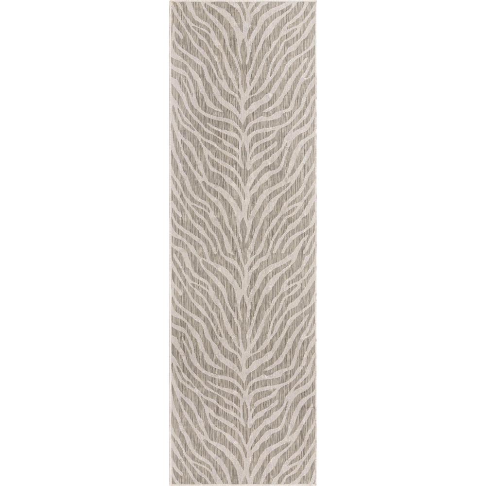 Outdoor Safari Collection, Area Rug, Gray, 2' 11" x 10' 0", Runner. Picture 1