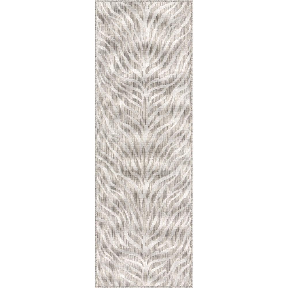 Outdoor Safari Collection, Area Rug, Gray, 2' 0" x 6' 0", Runner. Picture 1