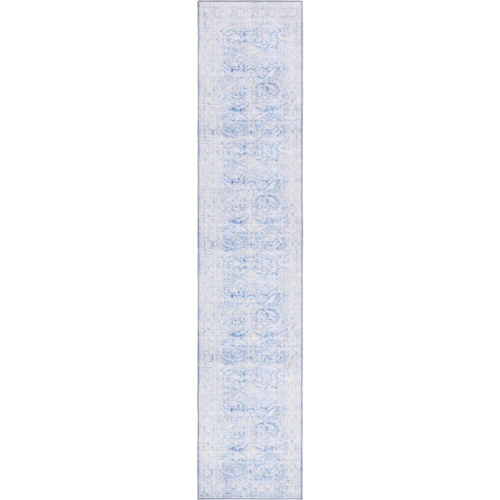 Unique Loom 12 Ft Runner in Blue (3161304). Picture 1