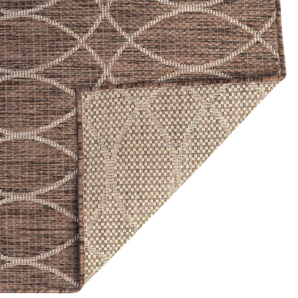 Outdoor Trellis Collection, Area Rug, Brown, 9' 0" x 12' 0", Rectangular. Picture 7