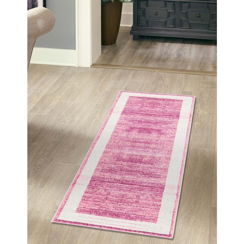Uptown Yorkville Area Rug 2' 7" x 13' 11", Runner Pink. Picture 2