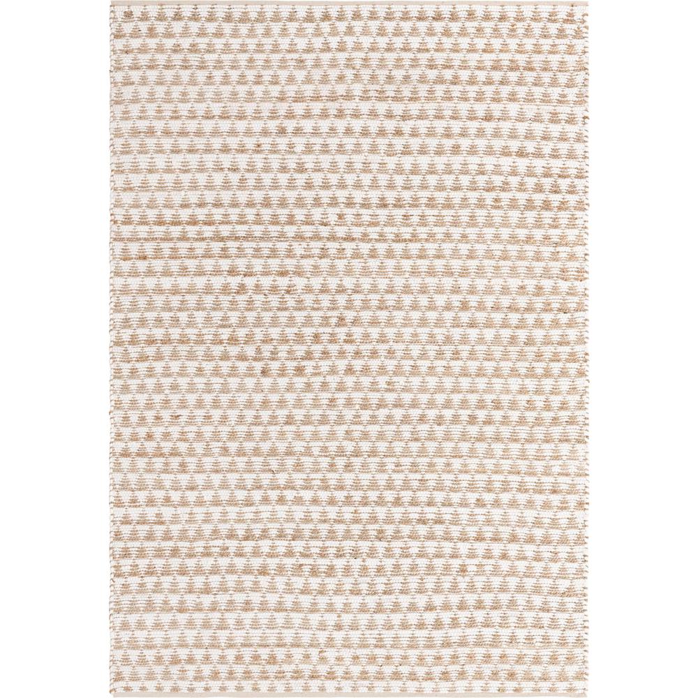 Unique Loom Rectangular 7x10 Rug in White (3153269). Picture 1