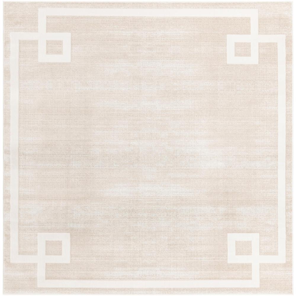 Uptown Lenox Hill Area Rug 7' 10" x 7' 10", Square Beige. Picture 1