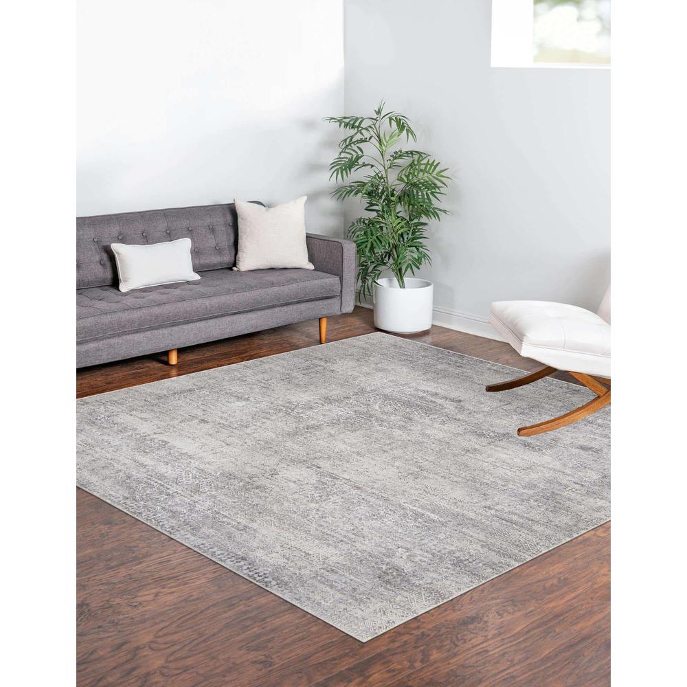 Finsbury Sarah Area Rug 7' 10" x 7' 10", Square Gray. Picture 3