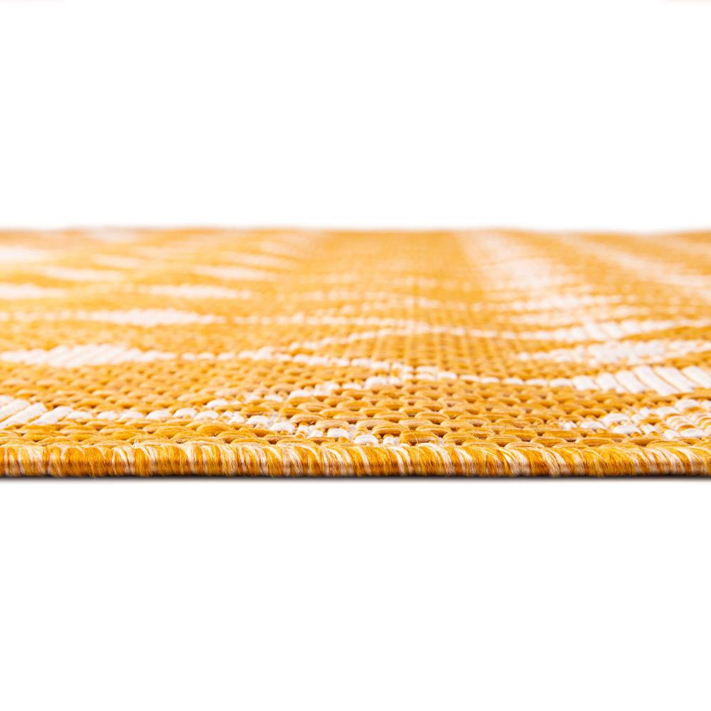 Outdoor Trellis Collection, Area Rug, Yellow, 5' 3" x 7' 10", Rectangular. Picture 4