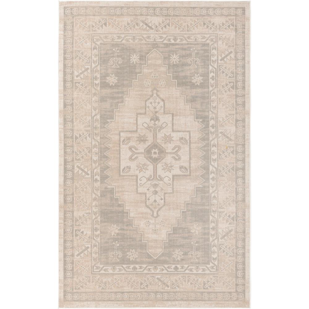 Unique Loom 1 Ft Square Sample Rug in Cloud Gray (3154988). Picture 1