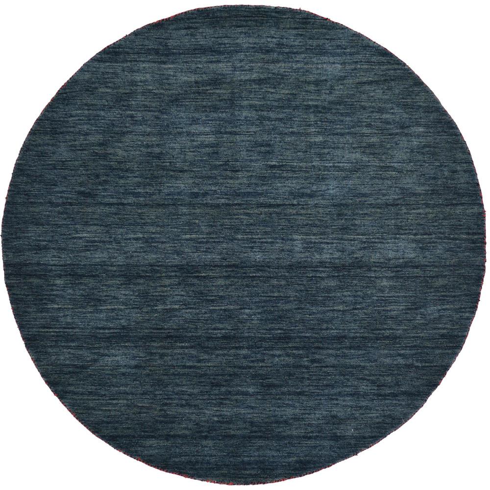 Unique Loom 6 Ft Round Rug in Navy Blue (3125216). Picture 1