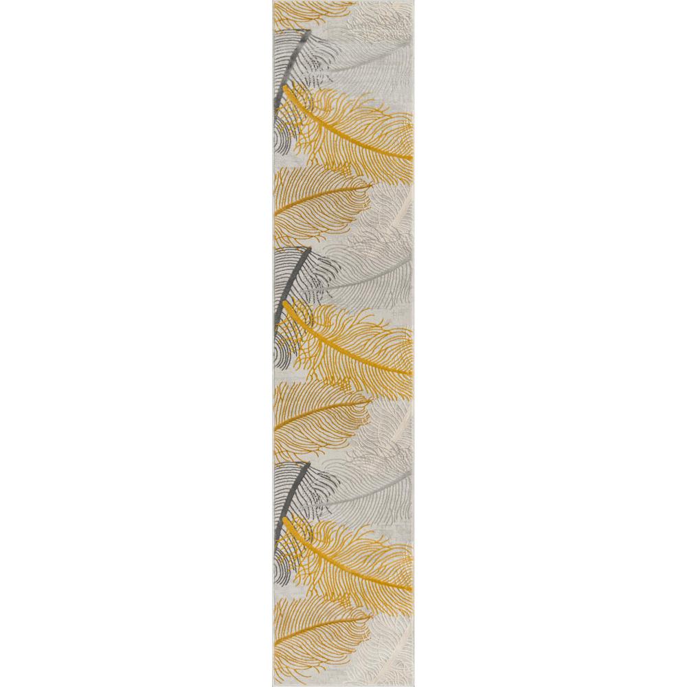 Finsbury Camilla Area Rug 2' 0" x 9' 10", Runner Yellow Gray. Picture 1