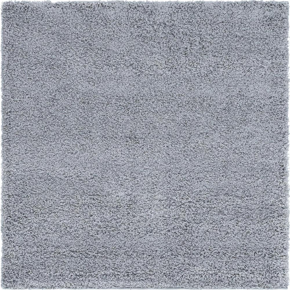 Unique Loom 5 Ft Square Rug in Cloud Gray (3151288). Picture 1