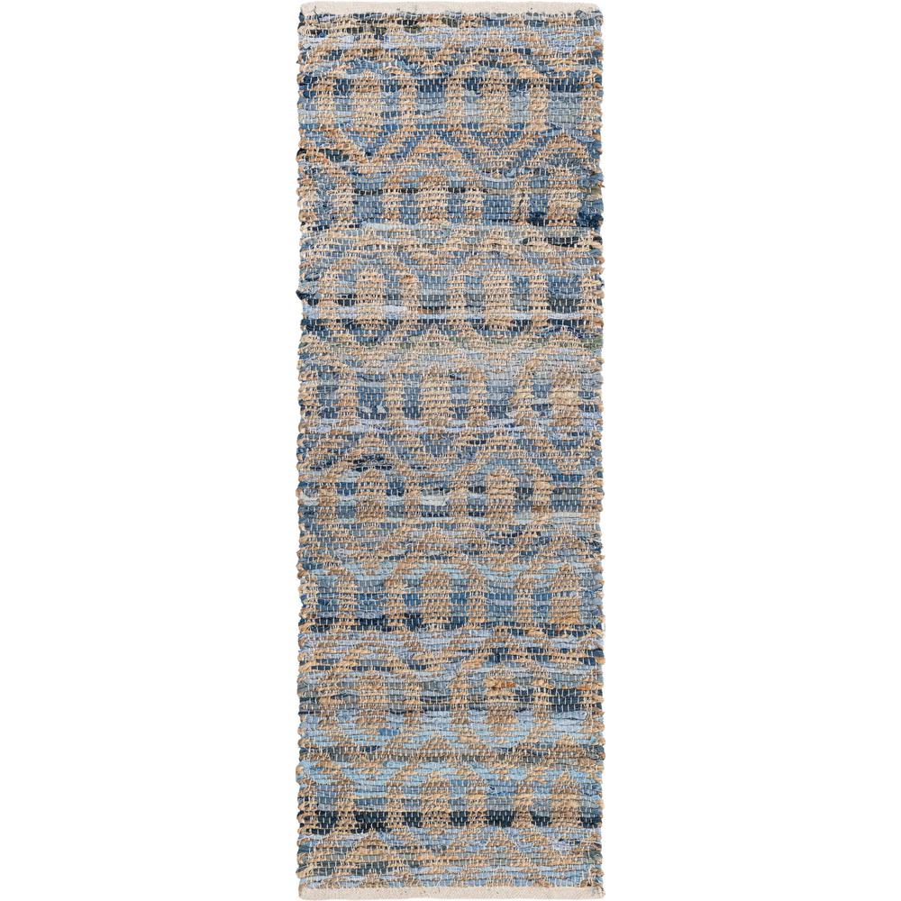 Unique Loom 6 Ft Runner in Blue (3153283). Picture 1