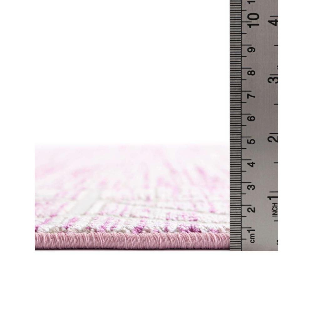 Uptown Fifth Avenue Area Rug 7' 10" x 7' 10", Square Pink. Picture 5